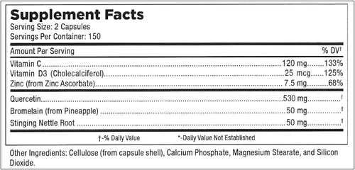 Vista 8 de Mt. Angel Vitamins - Quercetina de zinc con suplemento de bromelina - Apoyo inmunológico y salud respiratoria - Cápsulas de quercetina de 500 mg