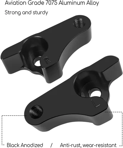 Vista 4 de Kit de bloques de bajada de 2 pulgadas para Harley Touring Road Glide Street Glide Electra Glide 2002-2022, aleación de aluminio 7075 de grado