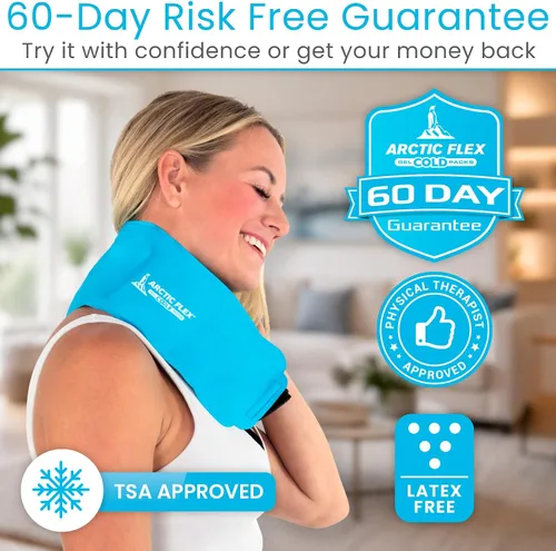 Vista 8 de Arctic Flex - Bolsa de hielo de gel reutilizable para frío y caliente con correa, terapia Lesiones, dolor, hombro, rodilla, espalda, codo y pie