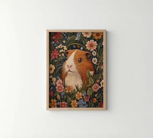 Vista 10 de Póster de Arte de Murciélago, Estilo William Morris Retro de Mediados de Siglo Botánico Victoriano Academia Oscura Decoración Gótica Galería 10a