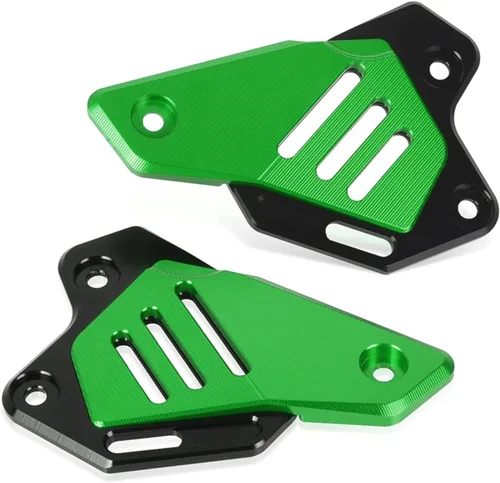 Vista 2 de Protector de pedal de motocicleta Protector de pedal trasero izquierdo derecho protector de talón placa compatible con Z900 Z 900 2017-2023 (verde)