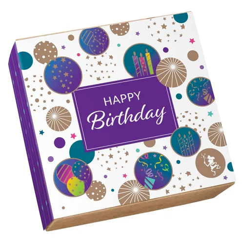 Vista 2 de Fairytale Brownies Birthday Magic Morsel 24 - Cesta de regalo de comida de chocolate gourmet envuelta individualmente, brownies de 1.5 x 1.5
