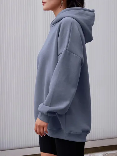 Vista 4 de AUTOMET Sudaderas con capucha de gran tamaño para mujer, sudaderas de forro polar con capucha 2024, ropa de otoño, trajes de moda, suéter de invierno