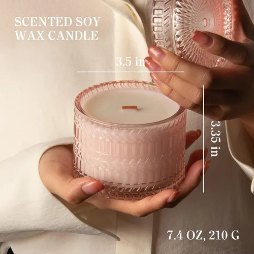 Vista 9 de Hidden Label Aroma caliente sándalo y almizcle blanco, sándalo y velas de rosa