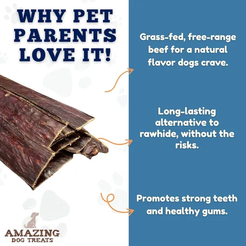 Vista 3 de Amazing Dog Treats - Carne seca de esófago para perros (10-12 pulgadas - 30 unidades/paquete) - Gullet Dog Chews