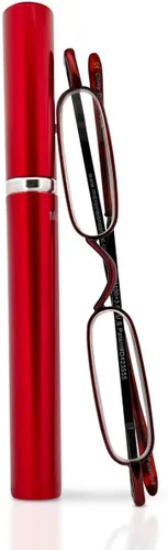 Vista 7 de Mini Reader Reading Glasses & Tube Case Agua