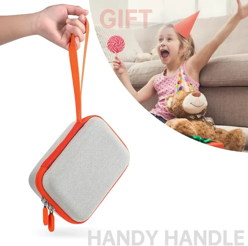 Vista 4 de Funda de viaje compatible con Yoto Mini, funda protectora rígida compatible con Mini Player 2024, funda portafolio de tarjetas de audio para niños