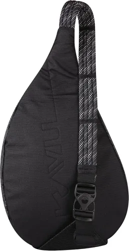 Vista 2 de KAVU Bolsa de cuerda de playa de malla Crossbody Sling Mochila - Negro, Negro -, Bolsa de cuerda de playa