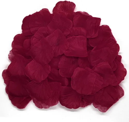 Vista 8 de JHFGJGH 500 Piezas Pétalos de Rosa Negros Exquisitos, Pétalos de Rosa de Seda de Imitación, Pétalos de Flores Artificiales para Noches Románticas