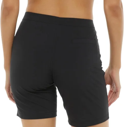 Vista 7 de Body Glove Smoothies Harbor Solid Vapor Boardshort de 8 pulgadas para mujer, negro, grande