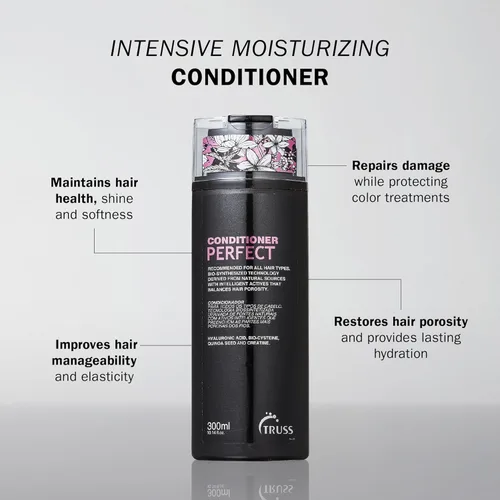 Vista 2 de TRUSS Acondicionador perfecto para el cabello para mujeres y hombres, acondicionador de crecimiento capilar que equilibra la porosidad, promueve un