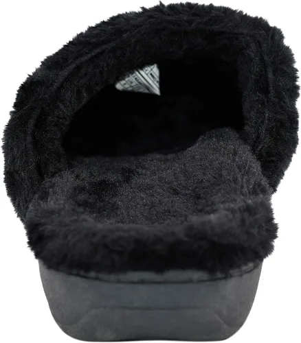 Vista 3 de Vionic Pleasant - Pantuflas ortopédicas para mujer, Negro