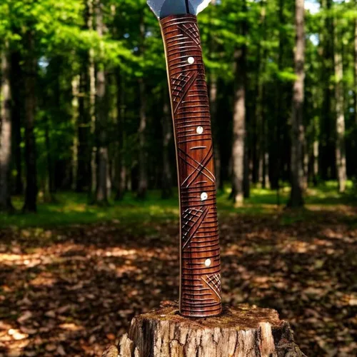 Vista 3 de 25 "acero D2 caza Bowie Machete cuchillo Full Tang HRC-56-58 Razor Sharp Serration con espuma