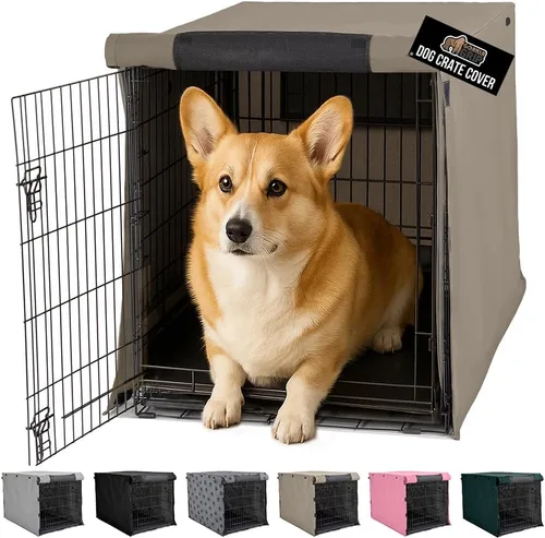 Vista 11 de GORILLA GRIP - Fundas para jaula de perro, cubierta de alambre para perrera Compatible con jaulas para perros de Amazon Basics, cubierta