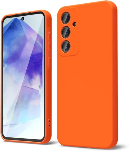 Vista 300 de oakxco Funda para teléfono Samsung Galaxy A12 con agarre de silicona líquida, linda delgada fina suave cubierta de gel de goma TPU lisa para mujeres