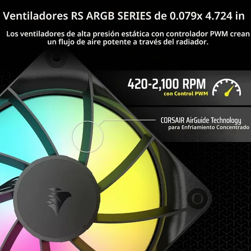 Vista 5 de [Usado] Corsair Nautilus 240 RS ARGB Enfriador de CPU líquido – 240mm AIO – Bajo ruido – Conexión directa a la placa base – Daisy-Chain – Intel LGA