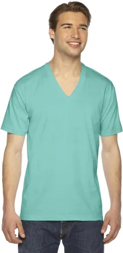 Vista 13 de American Apparel - Playera fina de mangas cortas, con cuello en V, para hombre/unisex