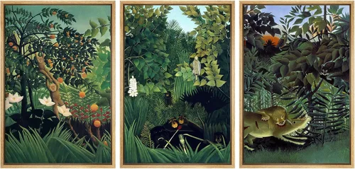 Vista 22 de MUDECOR Lienzo enmarcado para pared, juego de arte de ramo de flores de vida muerta de Marie Frosch, naturaleza, desierto, ilustración, arte