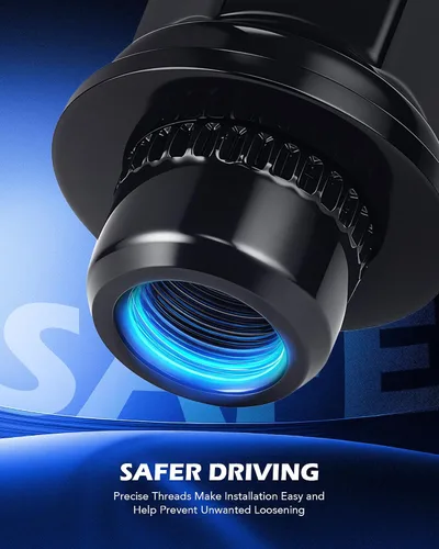 Vista 4 de Orion Motor Tech Tuercas de llanta M12x1.5, tuercas de rueda Mag de 0.472 x 0.059 in compatibles con Toyota Camry RAV4 Highlander Corolla Tacoma