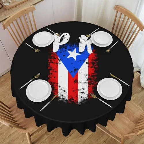 Vista 12 de Mantel redondo de encaje con diseño de corazón de perra de 60 pulgadas para comedor, lavable, para vacaciones, hogar, picnic, fiesta, boda, bufé