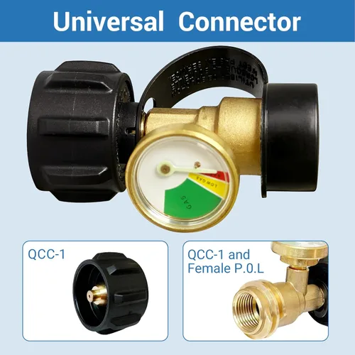 Vista 8 de Indicador de nivel de tanque de propano para tanque de propano LP 5LB-40LB (paquete de 2)