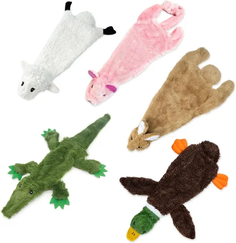 Vista 43 de Best Pet Supplies Juguetes chirriantes para perros con tela suave y duradera para mascotas pequeñas, medianas y grandes, juguete interactivo