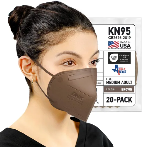 Vista 19 de AccuMed BNX KN95 Face Masks Made in USA (Adult Large, Adult Medium, Kids Small) (Earloop) (Model: E95/E95M/E95S)