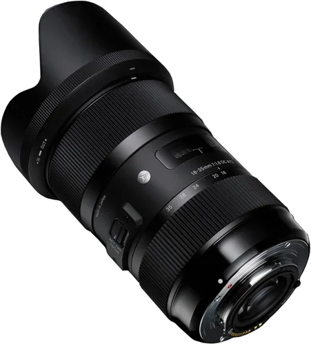 Vista 7 de Lente Sigma F1.8 Art DC HSM de 18 a 35 mm para Canon, negro (210101)