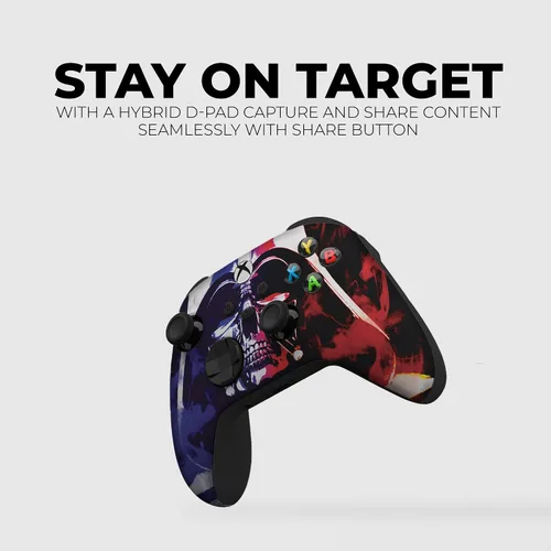 Vista 5 de Original Xbox Wireless Controller Special Edition Customized by DreamController Compatible with Xbox One SX, Xbox Series XS & Windows 10 Made with