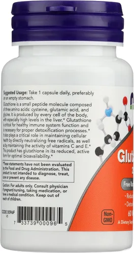 Vista 6 de NOW FOODS Glutatión 250, 60 CT