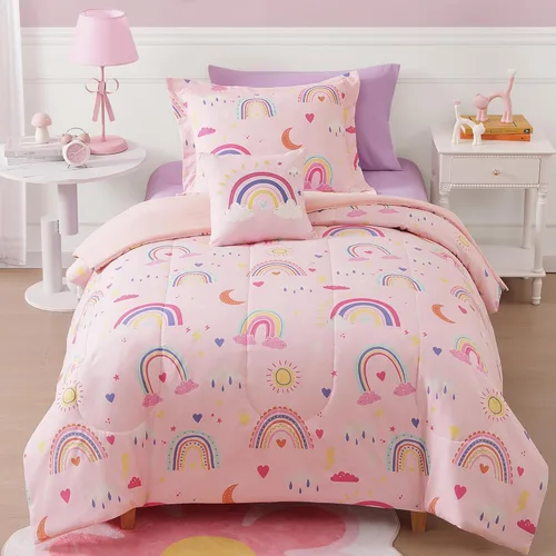 Vista 21 de Kaleido Space Juego de Edredón para Niños Tamaño Twin para Niños, Juego de Ropa de Cama de Juegos de Pelota que Brilla en la Oscuridad, 1 Edredón, 1