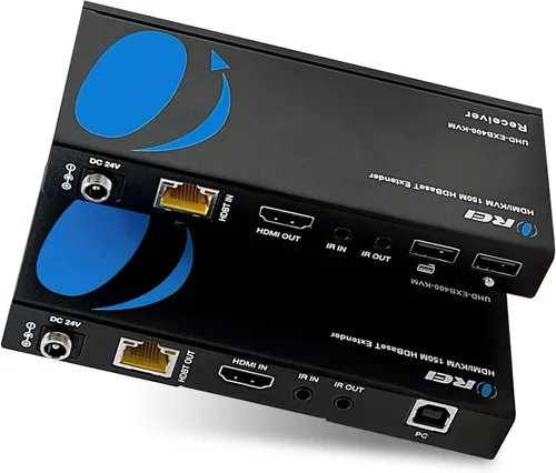 Vista 11 de OREI Extensor HDMI 4K a través de Ethernet, Extensor Balun a través de Cat6/Cat7 con extractor de audio óptico IR hasta 70 metros - Salida en bucle