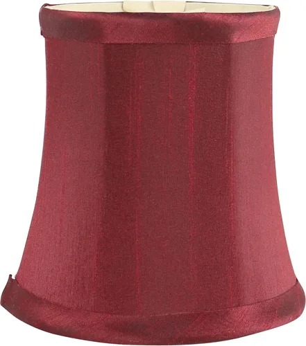Vista 13 de Pantalla de lámpara de araña de seda sintética azul individual – forma de campana suave, ajuste de clip para bombillas de candelabro, 3.5 x 4.5 x