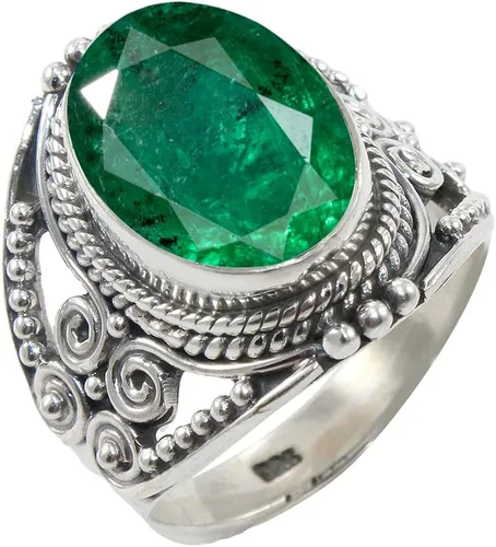 Vista 18 de Anillo de Plata Esterlina 925 para Mujeres con Piedra Preciosa Natural, Anillo de Compromiso de Plata Esterlina, Piedra Natal de Junio con Engaste