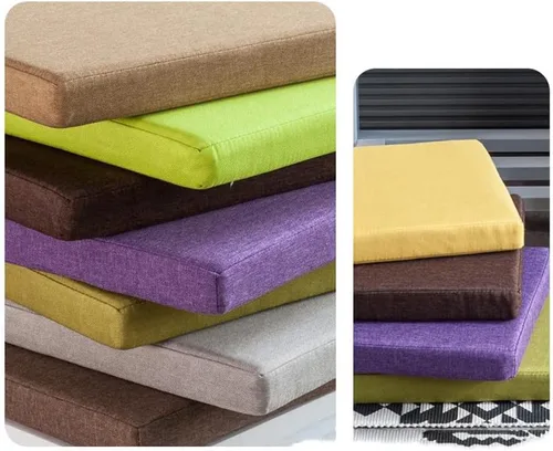 Vista 9 de Cojín impermeable para silla de banco de patio al aire libre, cojín de asiento o respaldo para exteriores, cojín de repuesto rectangular duradero