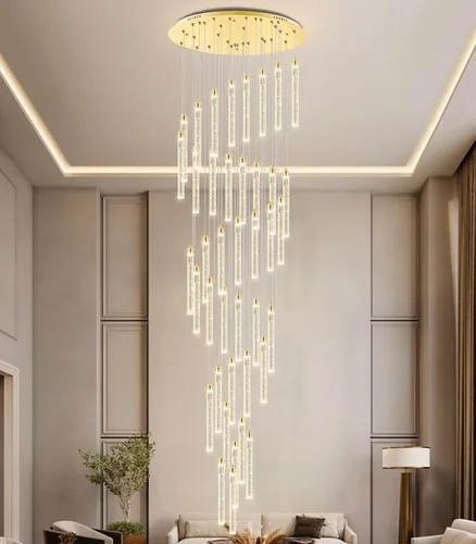 Vista 30 de Candelabros de cristal modernos de 1 luz LED regulable Iluminación colgante para isla de cocina, comedor, pasillo