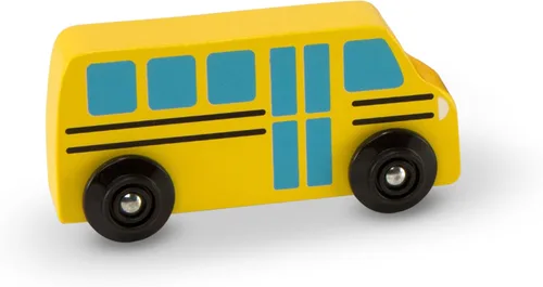 Vista 4 de Vehículos y señales de tráfico de madera Melissa & Doug con 6 autos y 9 signos