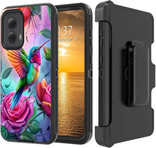 Vista 13 de Funda para Moto G Stylus 5G 2023 con funda de clip para cinturón y soporte, resistente de doble capa, resistente a prueba de golpes, para Motorola