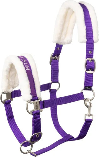 Vista 8 de HORZE Howard Forro Polar Suave Acolchado Ajustable de Poliéster Cabestro de Caballo - Negro - Caballo
