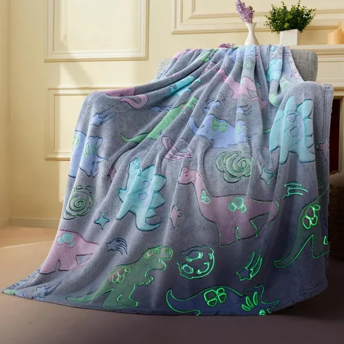 Vista 10 de Joiedomi Manta que brilla en la oscuridad, juguetes de dinosaurio para niños de 3 a 5 años, regalos de dinosaurios, juguetes para edades de 2, 3, 4