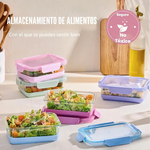 Vista 7 de Ello Duraglass Refresh - Recipientes de preparación de comidas de 3.4 tazas