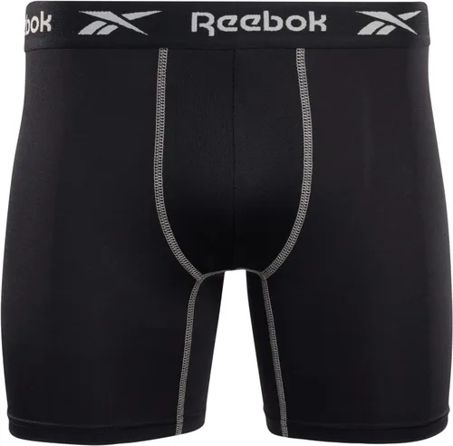 Vista 4 de Reebok Ropa interior para hombre - Calzoncillos tipo bóxer Performance (paquete de 4)