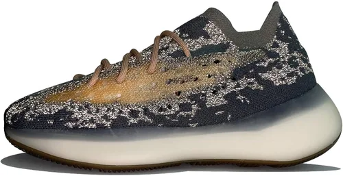 Vista 6 de adidas Yeezy Boost 380 - Avena azul reflectante para hombre, talla Fx9847, Azul Patchwork