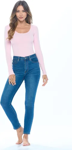 Vista 3 de Natural Uniforms Traje de cuerpo de manga larga con cuello redondo, elástico de algodón transpirable