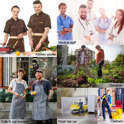 Vista 7 de CERYTHRINA Zapatos de chef unisex profesionales resistentes al aceite al agua para enfermería, antideslizantes, impermeables, zapatos de trabajo