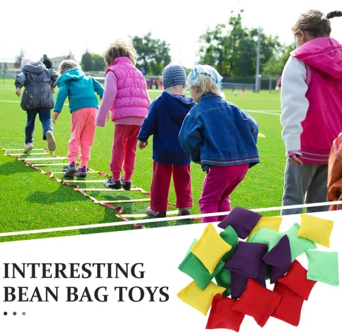 Vista 6 de Toddmomy Juego de 20 mini pufs coloridos: bolsas de frijoles pequeños para niños, suministros de deportes al aire libre ideal para niños y niñas