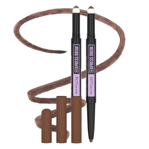 Vista 7 de Maybelline Express Brow 2 en 1 lápiz y maquillaje de cejas en polvo, rubio claro, 1 unidad 248 Rubio Claro