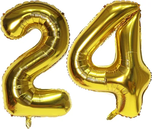Vista 28 de Globos digitales dorados de 40 pulgadas, con número 10, globos de helio para decoraciones de fiesta de cumpleaños y suministros para decoración