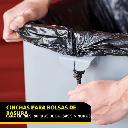 Vista 5 de Rubbermaid Commercial - bote de basura cuadrada intocable, Gris