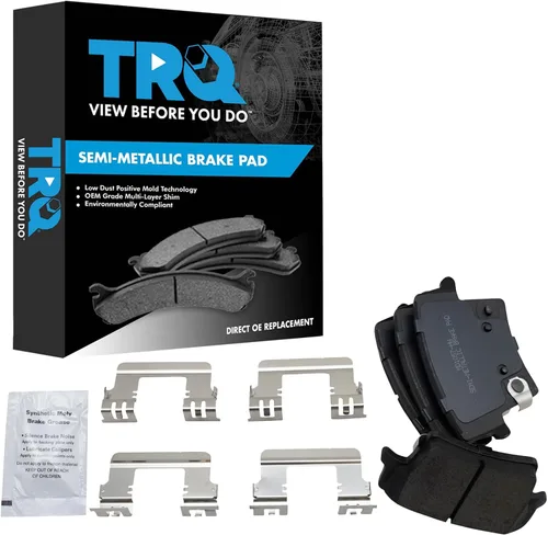 Vista 175 de TRQ Pastillas de freno delanteras semi metálicas compatibles con Ford Expedition 2018-2021 F-150 2018-2020 Lincoln Navigator 2018-2022